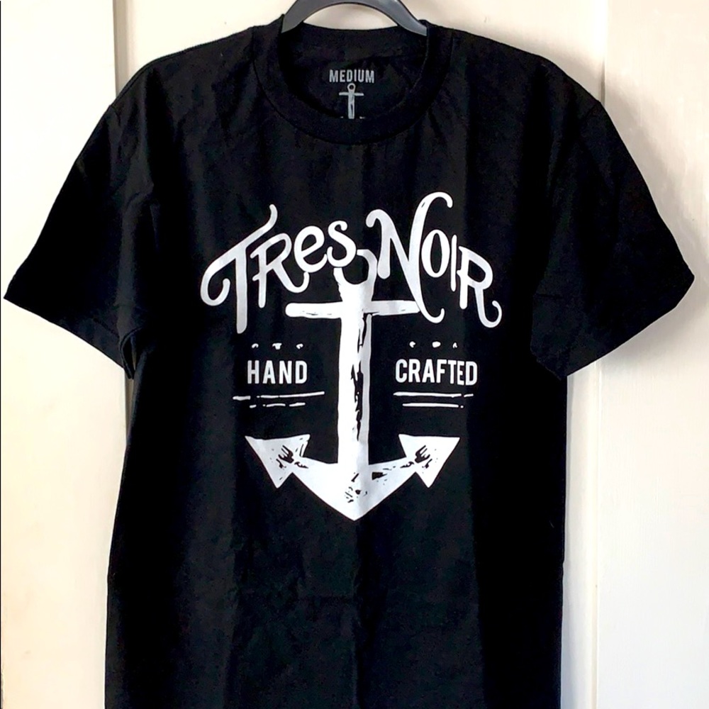 Tres Noir Custom Screen printed T-shirt